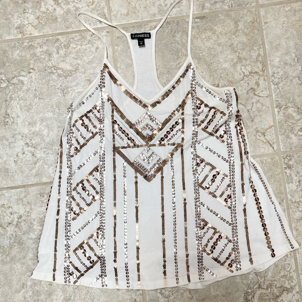 Express Sequined Swing Cami